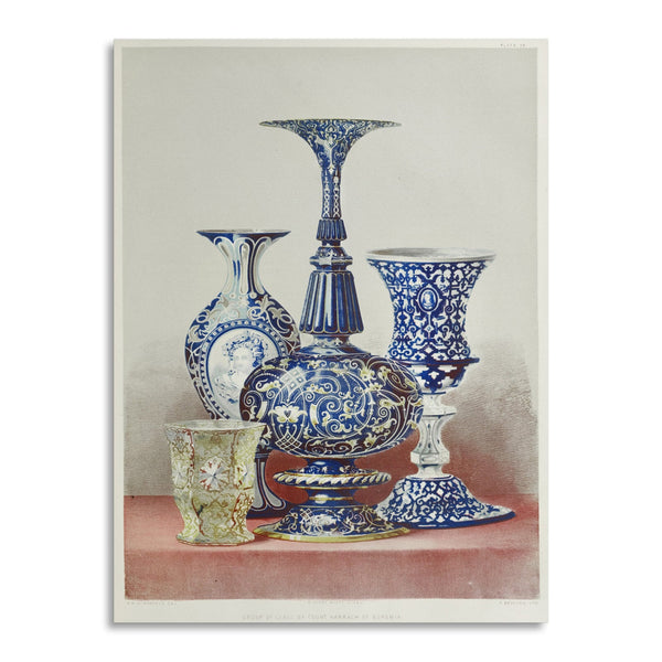 Quadro Stampa su Tela con Telaio in Legno Matthew Digby wyatt - Group of glass