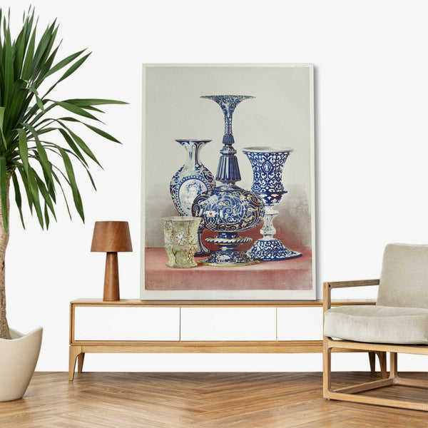 Quadro Stampa su Tela con Telaio in Legno Matthew Digby wyatt - Group of glass