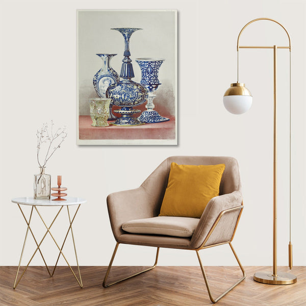 Quadro Stampa su Tela con Telaio in Legno Matthew Digby wyatt - Group of glass