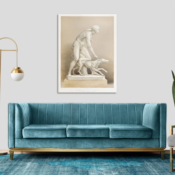 Quadro Stampa su Tela con Telaio in Legno Matthew Digby wyatt - The hunter