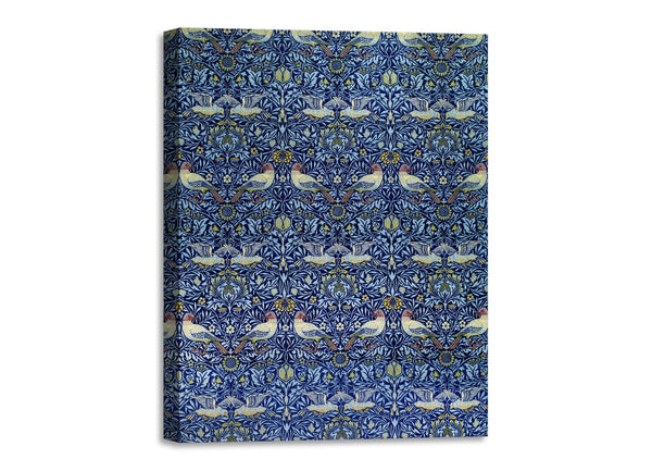 Quadro Stampa su Tela con Telaio in Legno William Morris - Bird