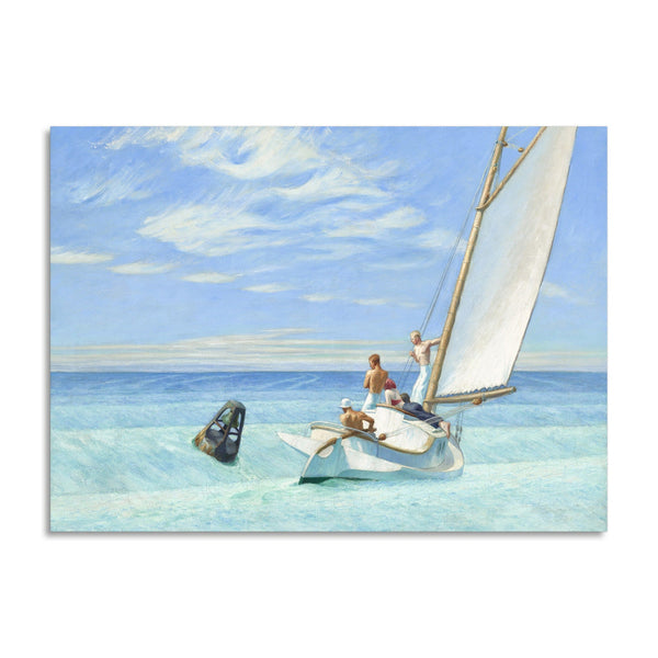 Quadro Stampa su Tela con Telaio in Legno Edward Hopper - Terra Swell