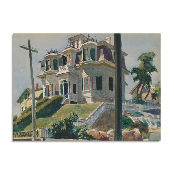 Quadro Stampa su Tela con Telaio in Legno Edward Hopper - Haskell’s House