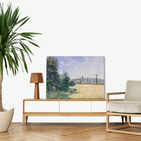 Quadro Stampa su Tela con Telaio in Legno Alfred Sisley - The Bridge at Villeneuve-la-Garenne