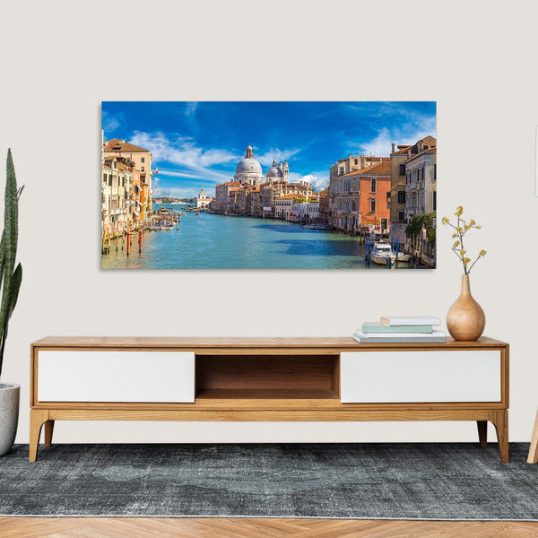 Quadro Stampa su Tela con Telaio in Legno paesaggio venezia