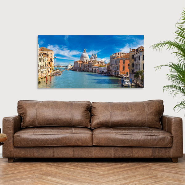 Quadro Stampa su Tela con Telaio in Legno paesaggio venezia