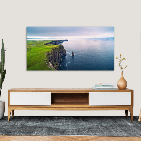 Quadro Stampa su Tela con Telaio in Legno paesaggio mare