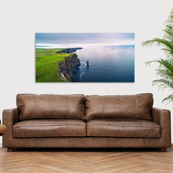 Quadro Stampa su Tela con Telaio in Legno paesaggio mare