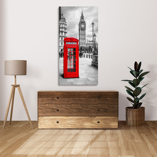 Quadro Stampa su Tela con Telaio in Legno paesaggio londra