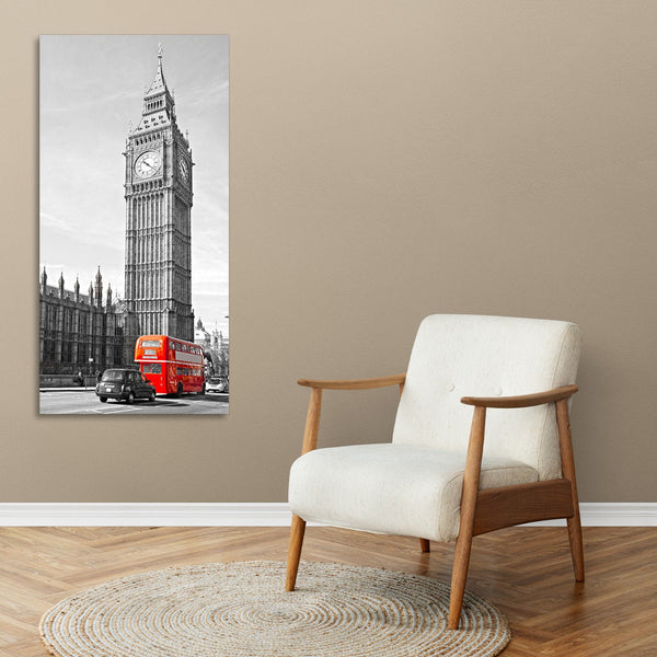 Quadro Stampa su Tela con Telaio in Legno paesaggio londra