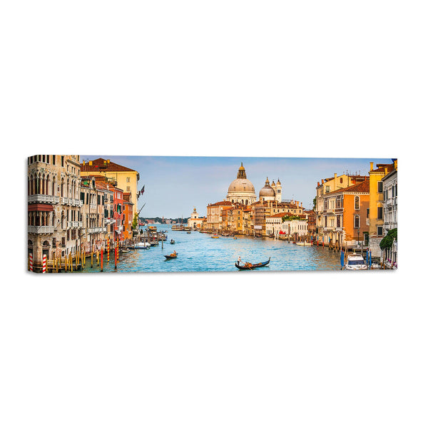 Quadro Stampa su Tela con Telaio in Legno paesaggio venezia