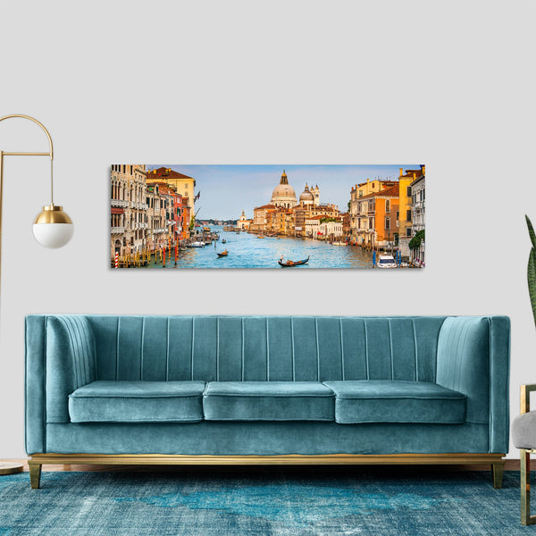 Quadro Stampa su Tela con Telaio in Legno paesaggio venezia