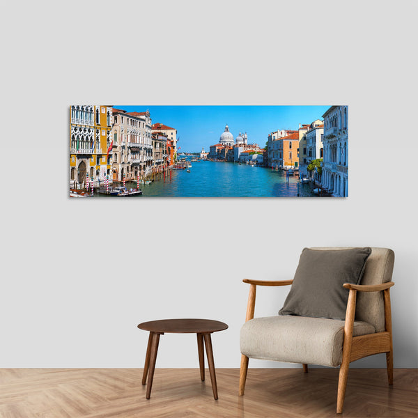 Quadro Stampa su Tela con Telaio in Legno paesaggio venezia