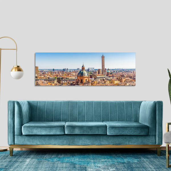 Quadro Stampa su Tela con Telaio in Legno paesaggio bologna