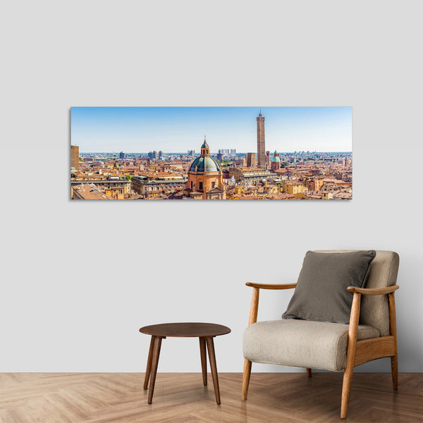 Quadro Stampa su Tela con Telaio in Legno paesaggio bologna