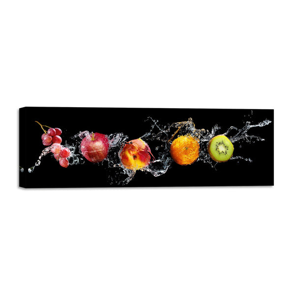 Quadro Stampa su Tela con Telaio in Legno cucina frutta