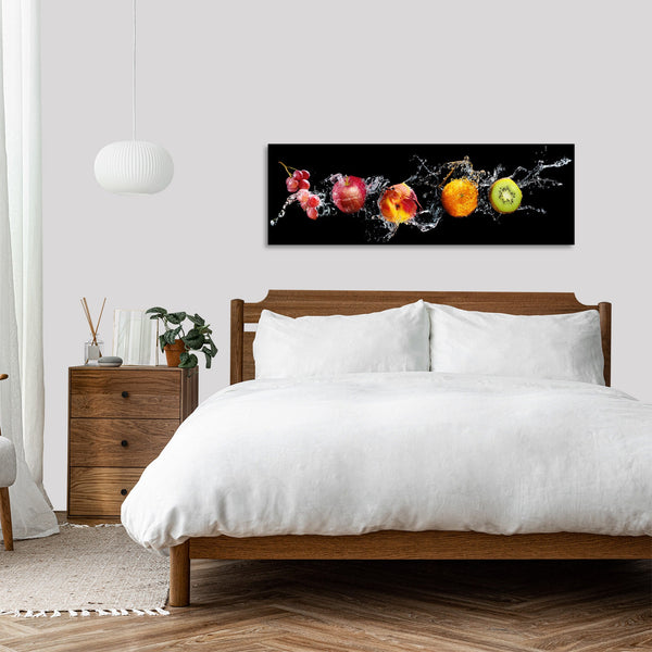 Quadro Stampa su Tela con Telaio in Legno cucina frutta