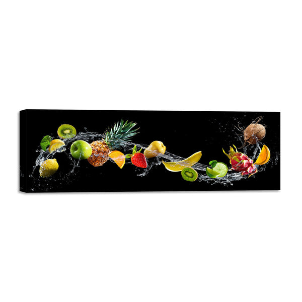 Quadro Stampa su Tela con Telaio in Legno cucina frutta