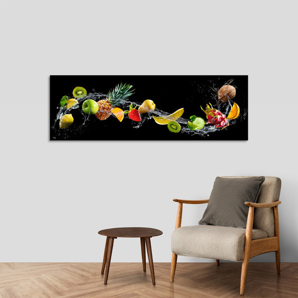 Quadro Stampa su Tela con Telaio in Legno cucina frutta