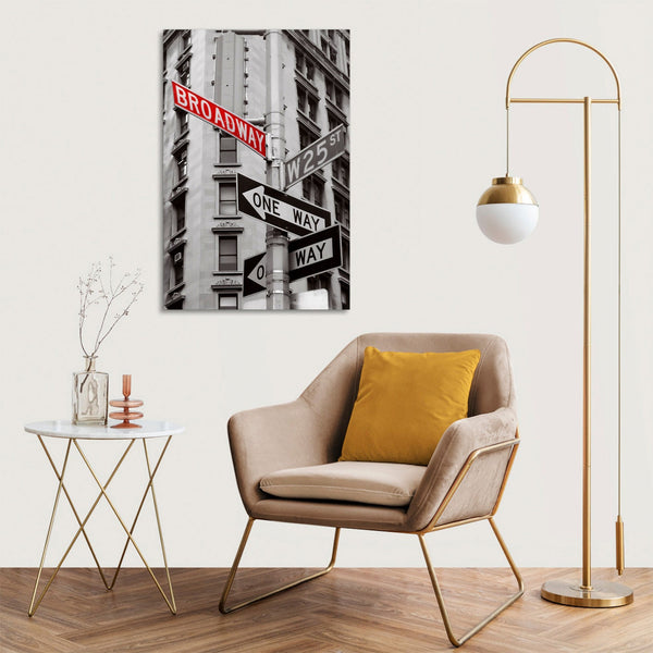 Quadro Stampa su Tela con Telaio in legno broadway