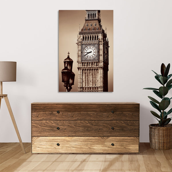 Quadro Stampa su Tela con Telaio in legno panorama londra