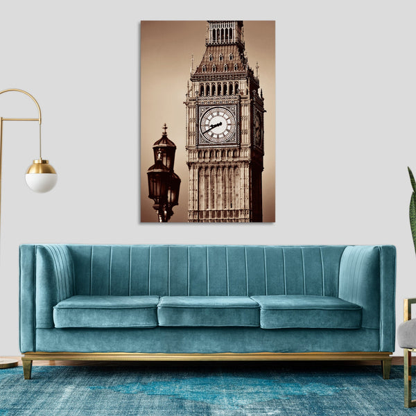 Quadro Stampa su Tela con Telaio in legno panorama londra