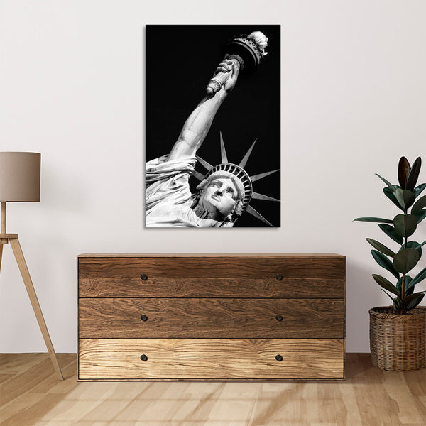 Quadro Stampa su Tela con Telaio in legno panorama new york
