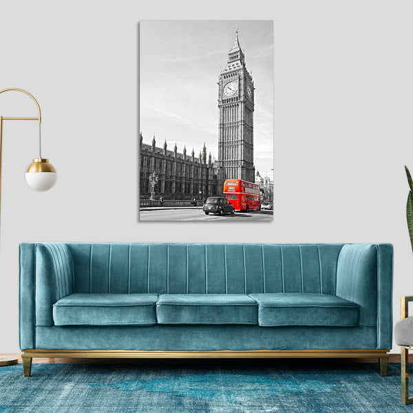Quadro Stampa su Tela con Telaio in legno panorama londra
