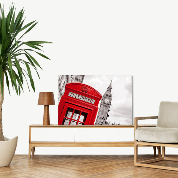 Quadro Stampa su Tela con Telaio in legno panorama londra
