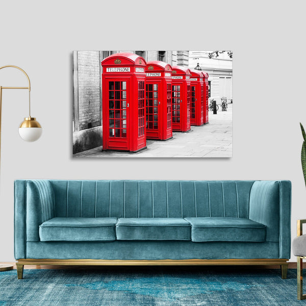 Quadro Stampa su Tela con Telaio in legno panorama londra
