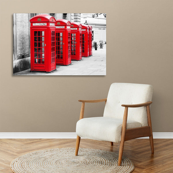 Quadro Stampa su Tela con Telaio in legno panorama londra