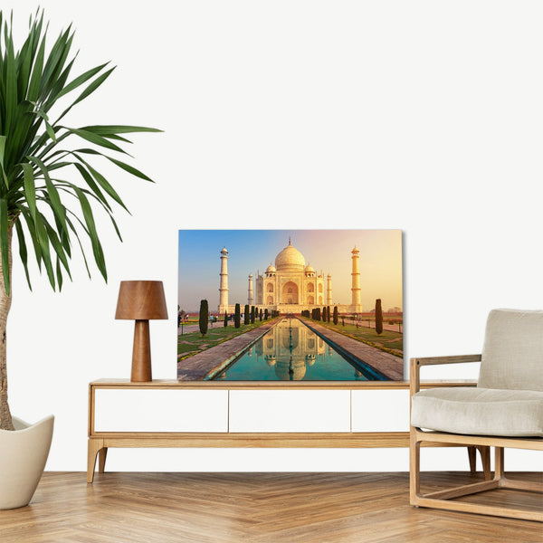 Quadro Stampa su Tela con Telaio in legno panorama india