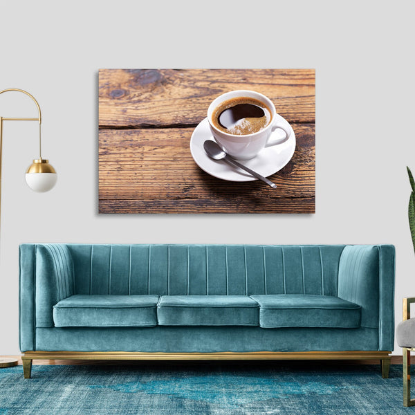 Quadro Stampa su Tela con Telaio in legno caffè cucina ristorante bar