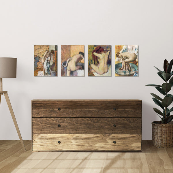 Quadri Stampa su Tela con Telaio in Legno 4 pezzi Edgar Degas