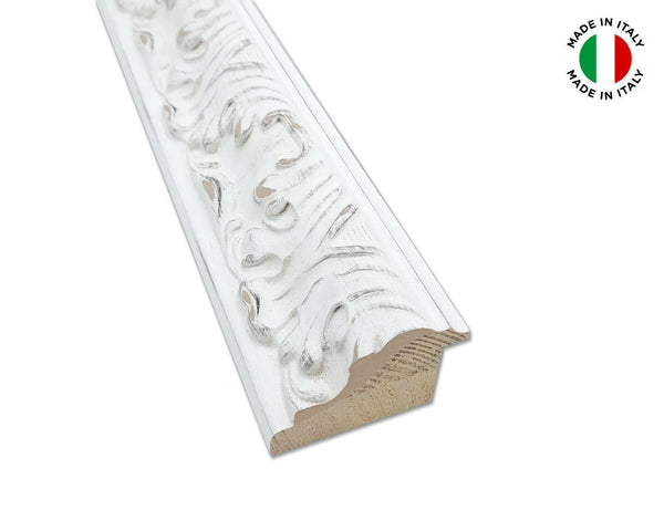 Cornice in Legno per Quadri Varie Misure bianco anticato