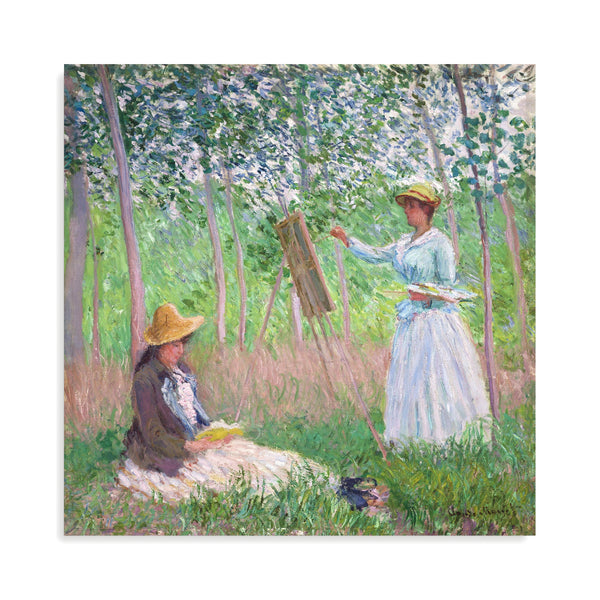 Quadro Stampa su Tela con Telaio in Legno Claude Monet - In the Woods at Giverny