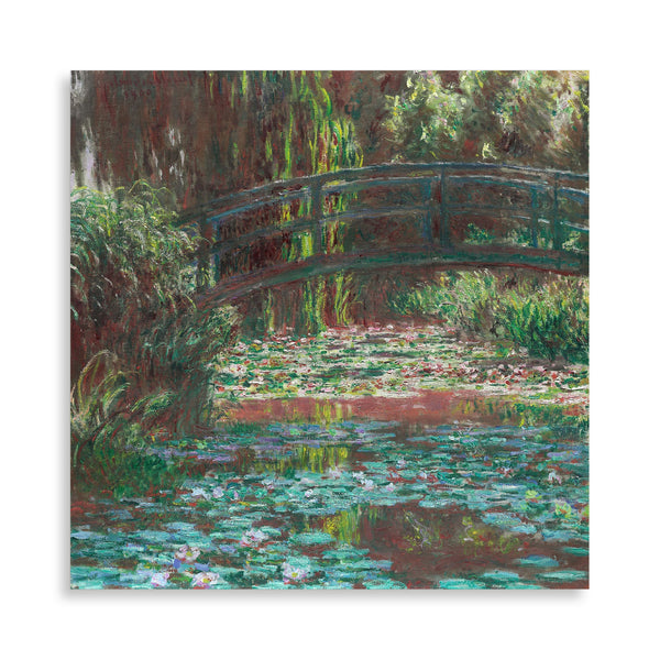 Quadro Stampa su Tela con Telaio in Legno Claude Monet - Water Lily Pond