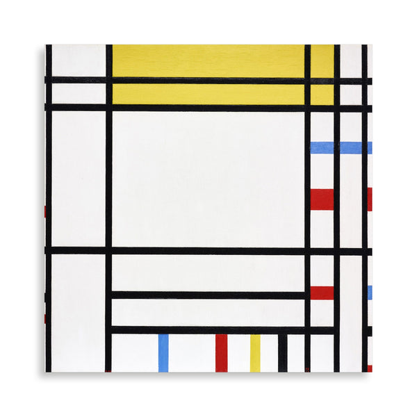 Quadro Stampa su Tela con Telaio in Legno Piet Mondrian - Place de la Concorde