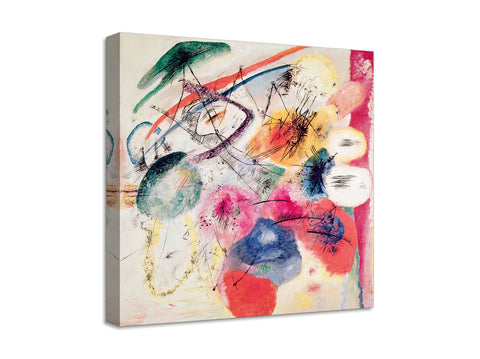 Quadro Stampa su Tela con Telaio in Legno Wassily Kandinsky - Black Lines