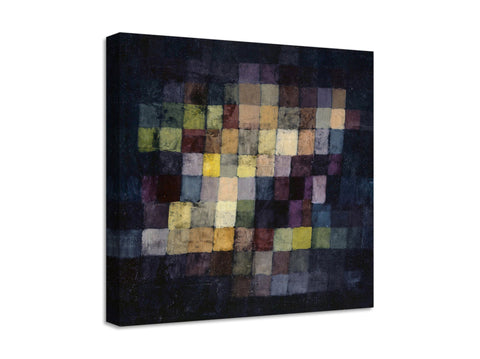 Quadro Stampa su Tela con Telaio in Legno Paul Klee - Old sound