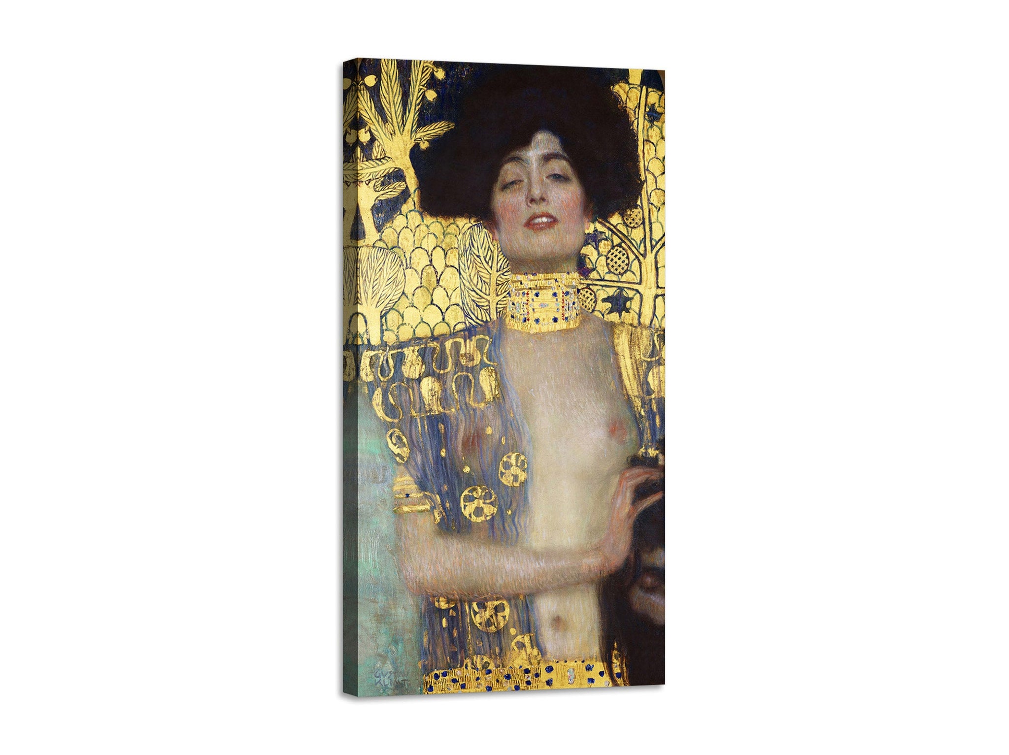 Quadro Stampa su Tela con Telaio in Legno Gustav Klimt - Judith and the Head of Holofernes