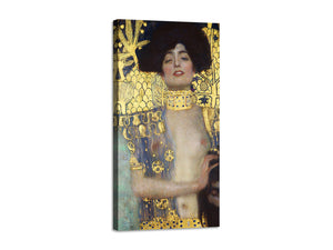 Quadro Stampa su Tela con Telaio in Legno Gustav Klimt - Judith and the Head of Holofernes