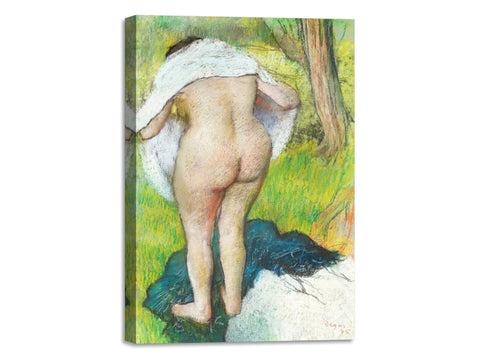 Quadro Stampa su Tela con Telaio in Legno Edgar Degas - Nude woman