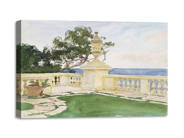 Quadro Stampa su Tela con Telaio in Legno John Singer Sargent - Terrace, Vizcaya