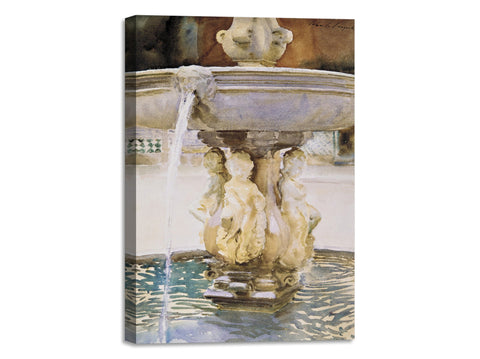 Quadro Stampa su Tela con Telaio in Legno John Singer Sargent - Spanish Fountain
