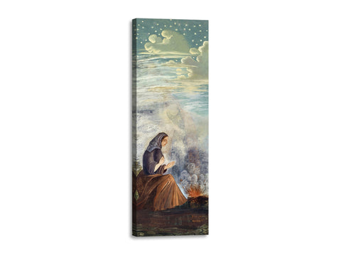 Quadro Stampa su Tela con Telaio in Legno Paul Cezanne - The four seasons