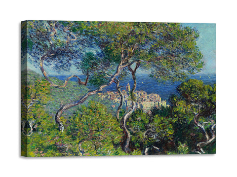 Quadro Stampa su Tela con Telaio in Legno Claude Monet - Bordighera