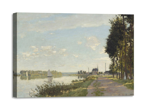 Quadro Stampa su Tela con Telaio in Legno Claude Monet - Argenteuil