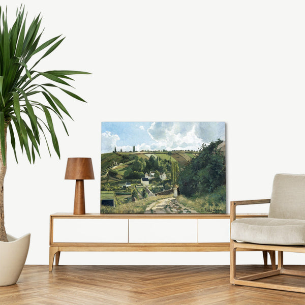 Quadro Stampa su Tela con Telaio in Legno Camille Pissarro - Jalais Hill, Pontoise