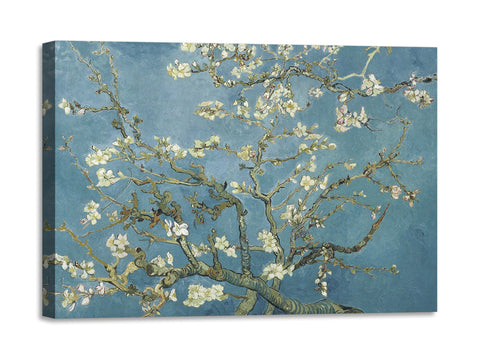 Quadro Stampa su Tela con Telaio in Legno Vincent van Gogh - Almond blossom